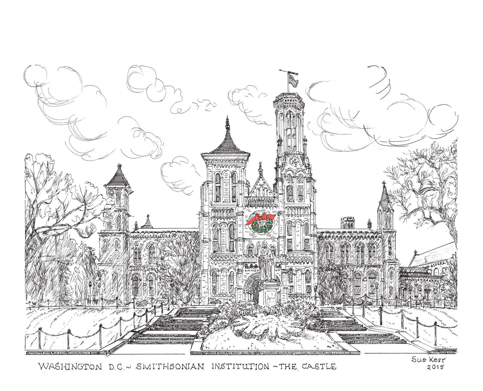 MixandMatch Washington DC Christmas Cards SK CitySkapes